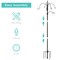 Best Choice Products 89in 6-Hook Bird Feeding Station, Steel Multi-Feeder Stand w/ 4 Feeders, Tray, Bird Bath